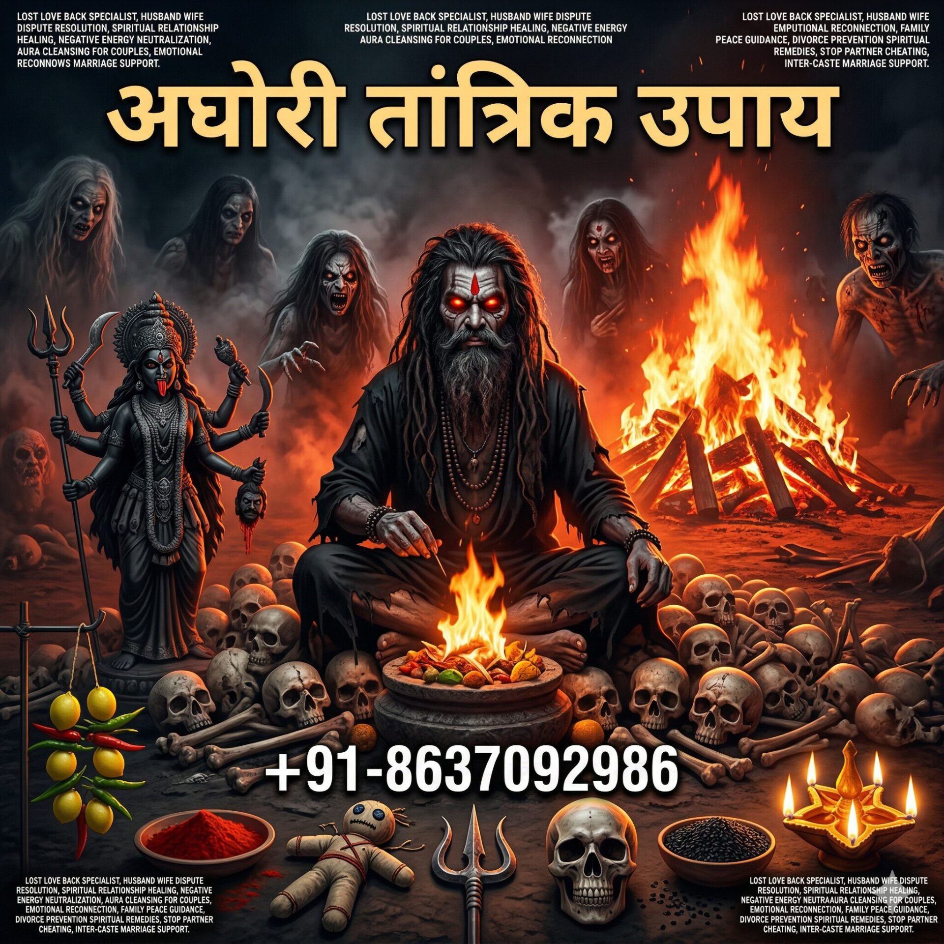 Powerful Shamshan Aghori Tantrik Puja | Black Magic Protection & Shatru Nashak Mantra